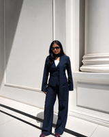 Midnight Blue Pinstripe 3-Piece Set